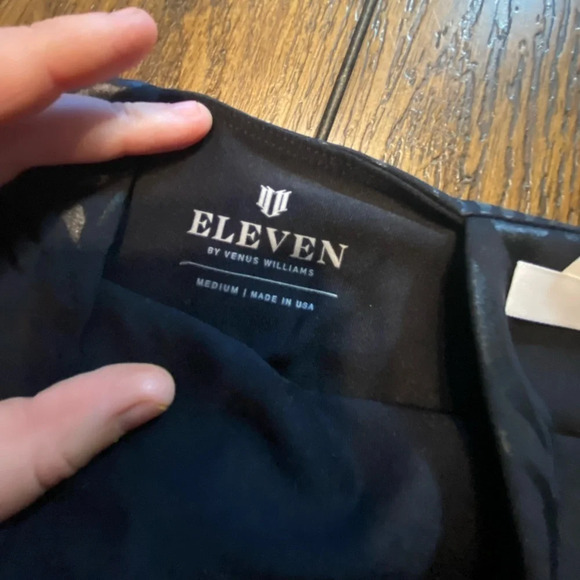 Eleven Venus Williams Black Zebra Tie Sports Bra Size Medium NWT B14 - Picture 3 of 4